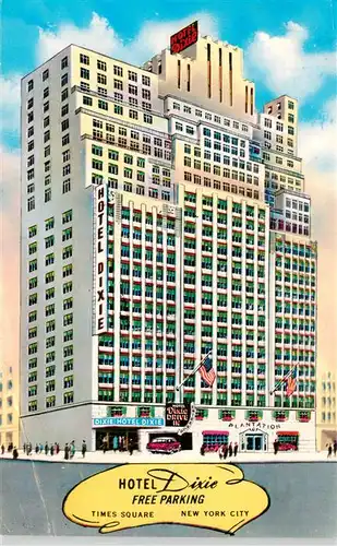 AK / Ansichtskarte  NEW_YORK_City_USA Hotel Dixie Illustration