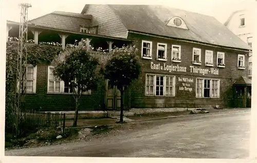 AK / Ansichtskarte  Schmiedefeld_Rennsteig_Thueringen Gast- und Logierhaus Thueringer WAld