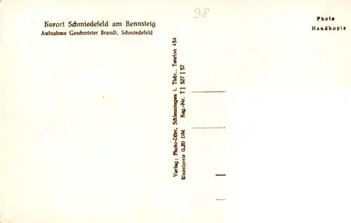 AK / Ansichtskarte  Schmiedefeld_Rennsteig_Thueringen Gast- und Logierhaus Thueringer WAld