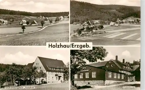 AK / Ansichtskarte  Holzhau_Erzgebirge_Rechenberg-Bienenmuehle Panorama FDGB Erholungsheim Fortschritt Fischerbaude