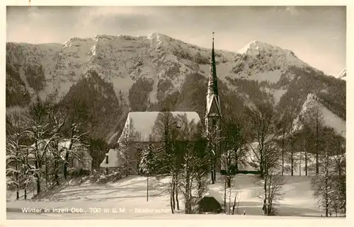 AK / Ansichtskarte 73952641 Inzell Winterpanorama Kirche