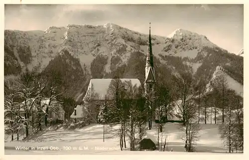 AK / Ansichtskarte  Inzell Winterpanorama Kirche