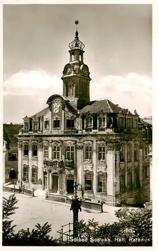 AK / Ansichtskarte  Schwaebisch_Hall_BW Rathaus