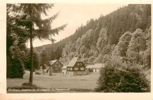 AK / Ansichtskarte  Geroldsgruen_Bayern Forsthaus Langenau im Frankenwald