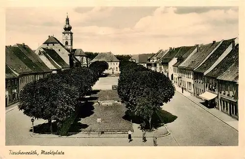 AK / Ansichtskarte  Tirschenreuth Marktplatz