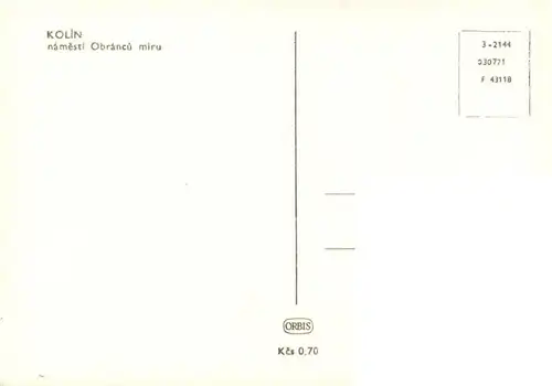 AK / Ansichtskarte  Kolin_nad_Labem_Koeln_Elbe_CZ Namesti Obrancu miru