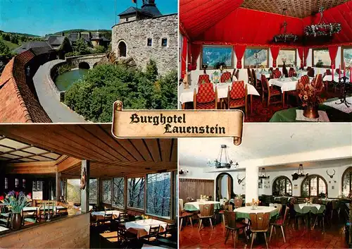 AK / Ansichtskarte 73952692 Lauenstein_Oberfranken_Ludwigsstadt_Bayern Burghotel auf Burg Lauenstein Gaststraeume
