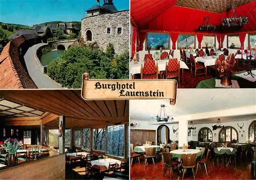 AK / Ansichtskarte  Lauenstein_Oberfranken_Ludwigsstadt_Bayern Burghotel auf Burg Lauenstein Gaststraeume