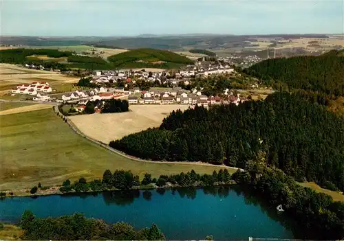 AK / Ansichtskarte  Lichtenberg_Oberfranken Fliegeraufnahme mit Naturschwimmbad