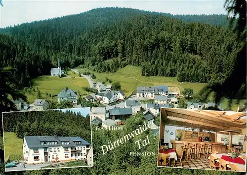 AK / Ansichtskarte  Duerrenwaid Gasthof Duerrenwaider Tal Gastraum Bar Panorama