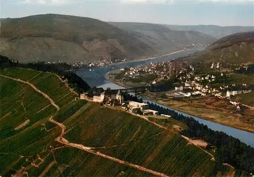 AK / Ansichtskarte 73952734 Alf_Bullay_Mosel Fliegeraufnahme mit Jugendschulungsheim und Berghotel Marienburg