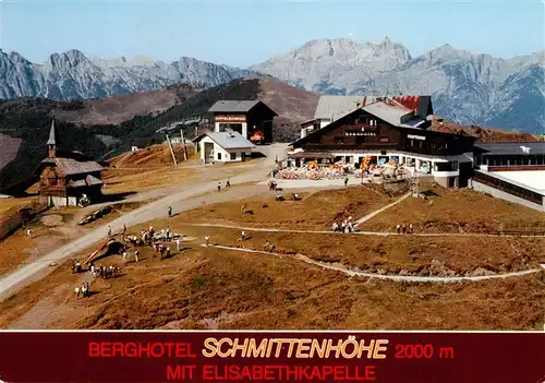 AK / Ansichtskarte  Schmittenhoehe_Zell_am_See_AT Berghotel Schmittenhoehe mit Elisabethkapelle