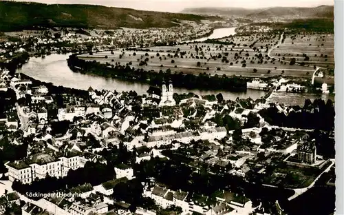 AK / Ansichtskarte  Bad_Saeckingen Panorama Blick ueber den Rhein