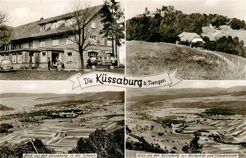 AK / Ansichtskarte  Tiengen_Waldshut Gasthof Pension Kuessaburg Panorama Blick in die Schweiz Wutachtal Schwarzwald