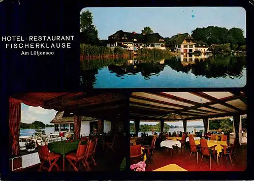 AK / Ansichtskarte 73952815 Luetjensee Hotel Restaurant Fischerklause am Luetjensee Gastraeume