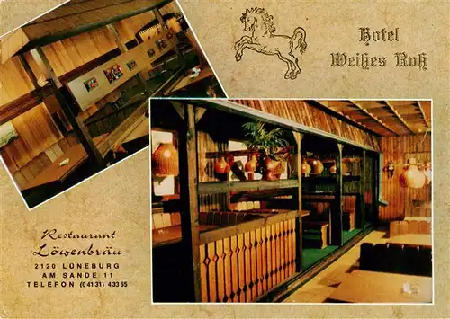 AK / Ansichtskarte  Lueneburg Restaurant Loewenbraeu Hotel Weisses Ross
