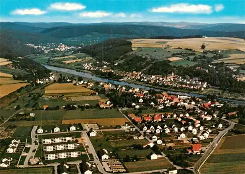 AK / Ansichtskarte  Wuergassen_Beverungen Fliegeraufnahme