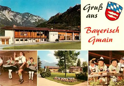 AK / Ansichtskarte 73952844 Bayerisch_Gmain Haus des Gastes Tanzen Trachtenkinder