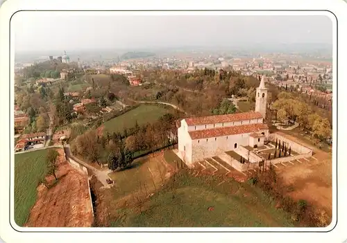 AK / Ansichtskarte  Montichiari_Lombardia_IT Veduta aerea della Pieve romanica di San Pancrazio