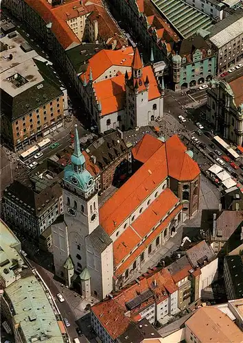 AK / Ansichtskarte 73952864 Muenchen Turm Alter Peter und St Peterskirche