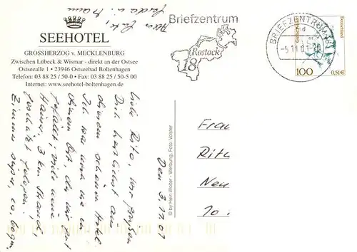 AK / Ansichtskarte 73952879 Boltenhagen_Ostseebad Seehotel Grossherzog von Mecklenburg