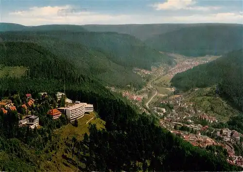 AK / Ansichtskarte  WILDBAD__Schwarzwald Fliegeraufnahme mit Staatsbad