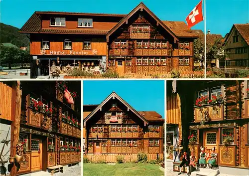 AK / Ansichtskarte  Appenzell_IR Bemaltes Haus des Glockensattlers Hampi Faessler Engelgasse