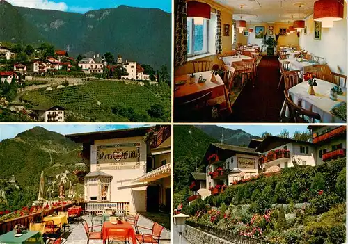 AK / Ansichtskarte  Dorf-Tirol_Suedtirol_IT Pension Garni Herzguetl Terrasse Panorama