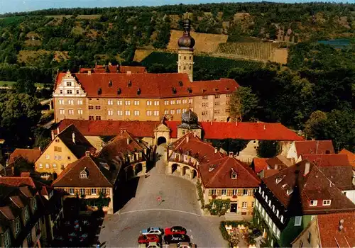 AK / Ansichtskarte  Weikersheim Schloss und Marktplatz Fliegeraufnahme