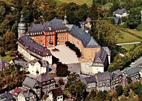 AK / Ansichtskarte 73952974 Bad_Berleburg Schloss Berleburg im Wittgensteiner Berg und Waldland