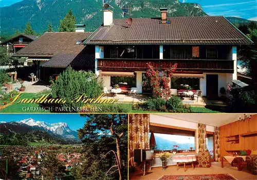 AK / Ansichtskarte 73952984 GARMISCH-PARTENKIRCHEN Landhaus Pirchner Panorama Ferienwohnungen