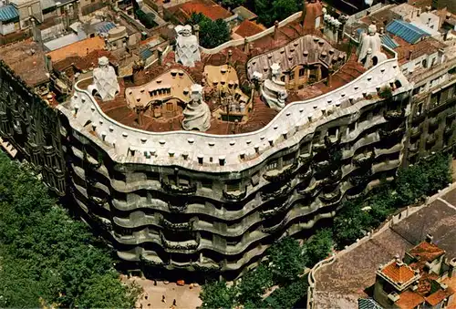 AK / Ansichtskarte  Barcelona_Cataluna_ES La Pedrera Arquitecto Gaudi