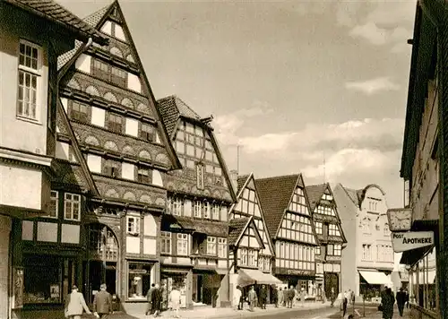 AK / Ansichtskarte  BAD_SALZUFLEN Alte Haeuser in der Lange Strasse