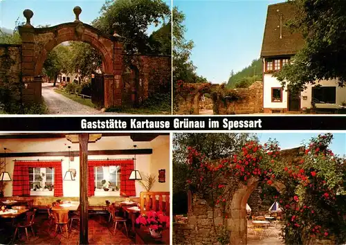 AK / Ansichtskarte 73953033 Hasloch_Main Gaststaette Kartause Gruenau