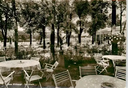 AK / Ansichtskarte  Schildhorn_Berlin Haus Ritzhaupt Restaurant Gartenterrasse