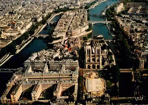 AK / Ansichtskarte  Paris_75 Notre Dame a la pointe de lIle de la Cite au dela lIle Saint Louis