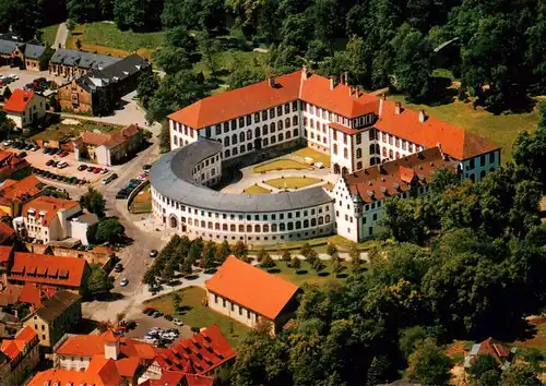 AK / Ansichtskarte  Meiningen_Thueringen Schloss Elisabethenburg Fliegeraufnahme