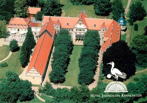 AK / Ansichtskarte  Darmstadt Hotel Jagdschloss Kranichstein Fliegeraufnahme