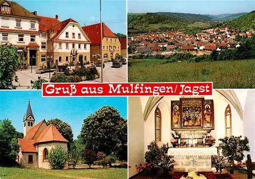 AK / Ansichtskarte 73953171 Mulfingen_Jagst Ortspartie Panorama Kirche Inneres