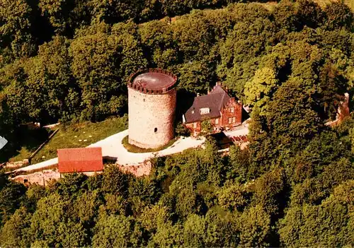 AK / Ansichtskarte  Burgholzhausen_Friedrichsdorf Burg Ravensberg Gaststaette Fliegeraufnahme