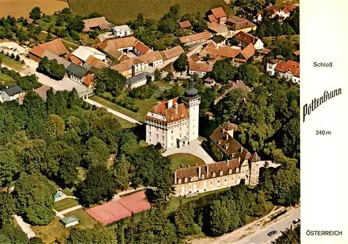 AK / Ansichtskarte  Pottenbrunn Fliegeraufnahme mit Schloss Pottenbrunn