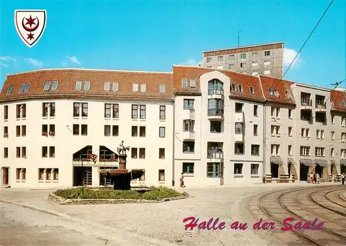 AK / Ansichtskarte 73953259 HALLE__Saale Alter Markt mit Eselsbrunnen