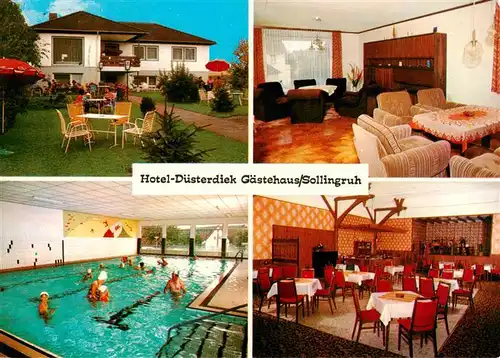 AK / Ansichtskarte 73953264 Derental Hotel Duesterdiek Gaestehaus Sollingruh Hallenbad Gastraeume
