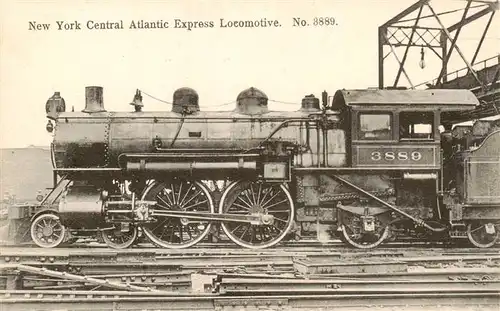 AK / Ansichtskarte 73953288 Lokomotive_Eisenbahn_Railway No 3889 New York Central Atlantic Express