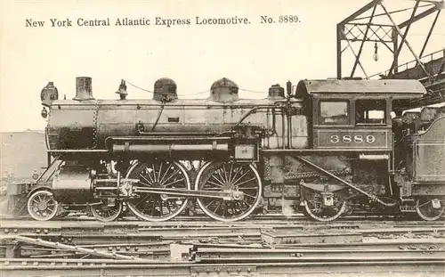 AK / Ansichtskarte  Lokomotive_Eisenbahn_Railway No 3889 New York Central Atlantic Express