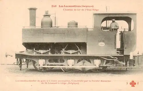 AK / Ansichtskarte  Lokomotive_Eisenbahn_Railway Tender St-Leonard Liege Belgique