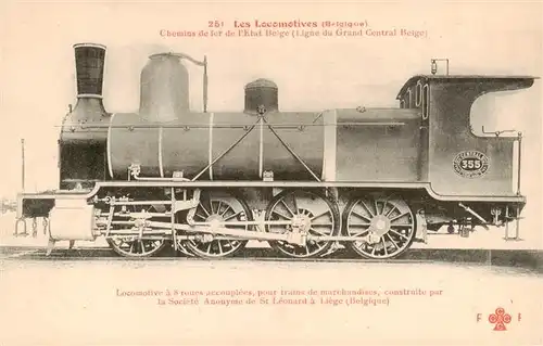 AK / Ansichtskarte  Lokomotive_Eisenbahn_Railway 251 No.355 ST Leonard Liege Blegique