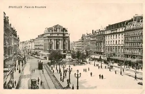 AK / Ansichtskarte  Strassenbahn_Tramway-- Bruxelles Place de Brouckere