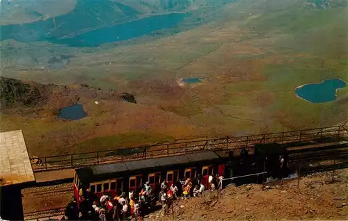 AK / Ansichtskarte  Zahnradbahn_Rack_Railway-- Mountain railway Snowdon Summit