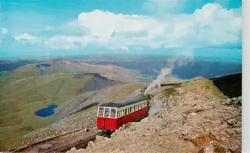 AK / Ansichtskarte 73953310 Zahnradbahn_Rack_Railway-- Snowdon Mountain Railway Near Summit 